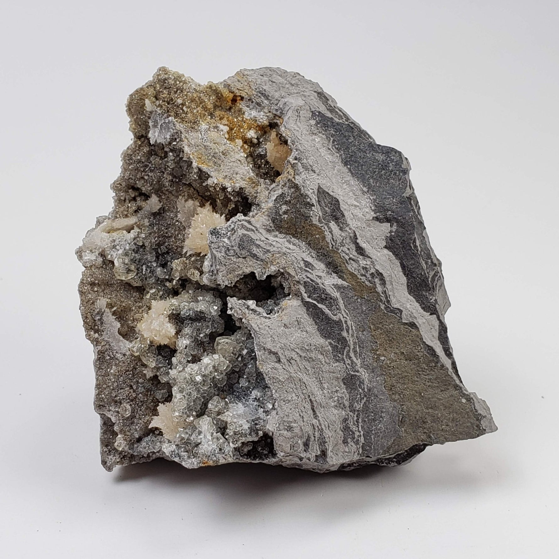  Strontianite and Calcite on Matrix | 215 grams | Mandata, Pennsylvania, USA 3