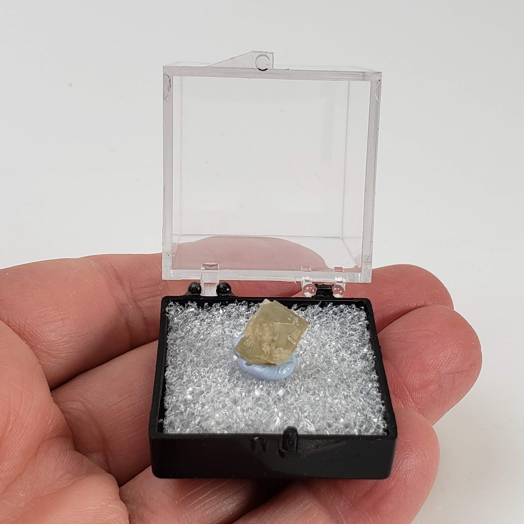  Sulfohalite Crystal | Rare | Perky Box Thumbnail Specimen | Searls Lake, Trona, CA 5