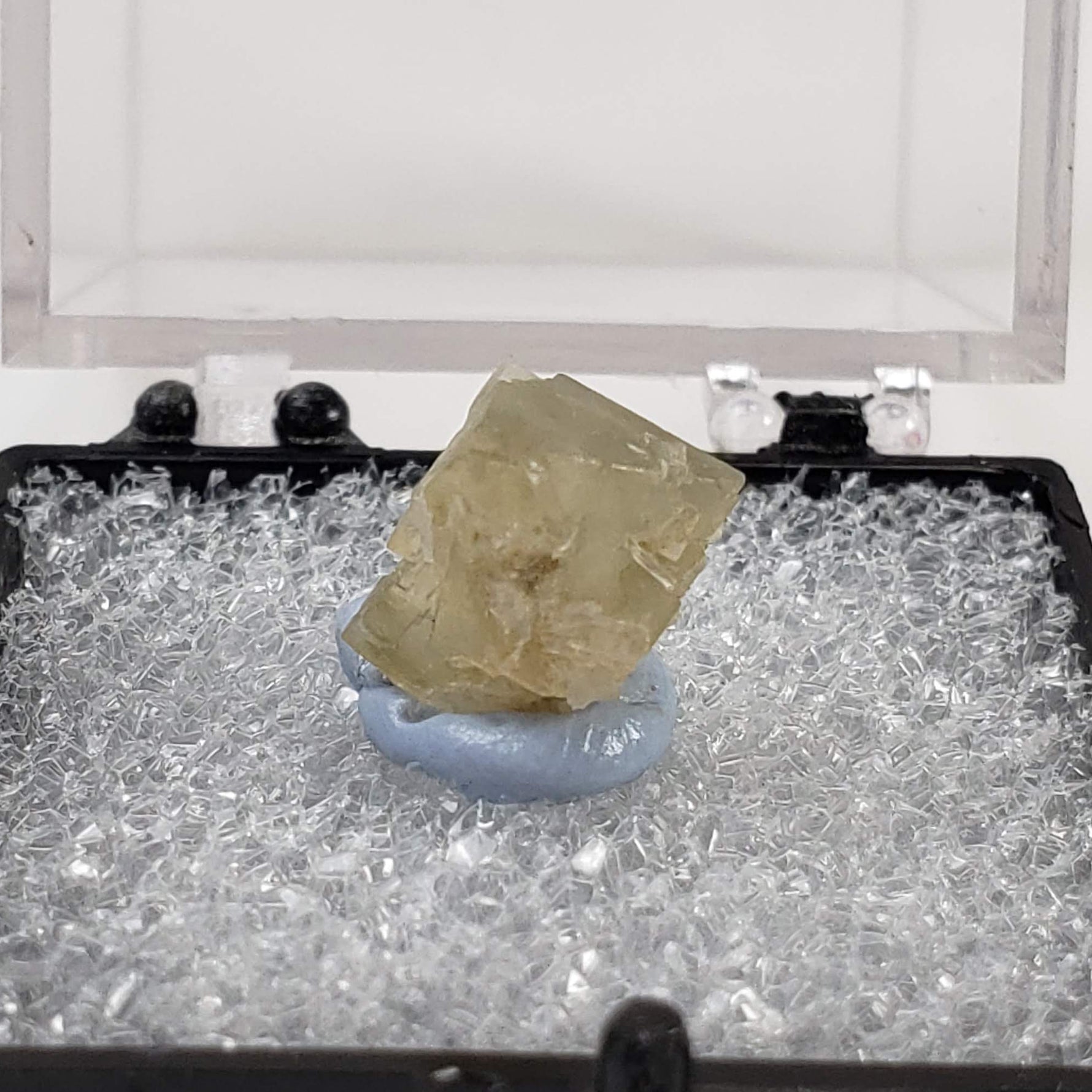  Sulfohalite Crystal | Rare | Perky Box Thumbnail Specimen | Searls Lake, Trona, CA 2