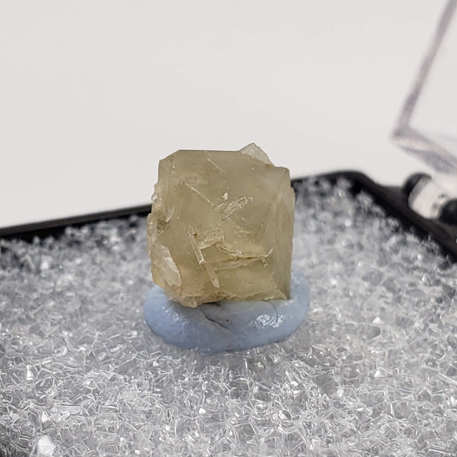  Sulfohalite Crystal | Rare | Perky Box Thumbnail Specimen | Searls Lake, Trona, CA 1