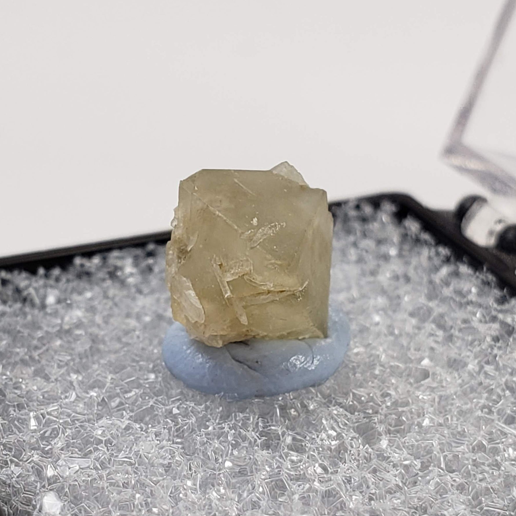  Sulfohalite Crystal | Rare | Perky Box Thumbnail Specimen | Searls Lake, Trona, CA 1