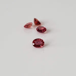  Sunset Sapphire | 4 Piece Lot | Oval Cut | 3.6-4.0x2.8-2.9mm 0.85tcw 2