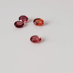  Sunset Sapphire | 4 Piece Lot | Oval Cut | 3.6-4.0x2.8-2.9mm 0.85tcw 5