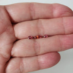  Sunset Sapphire | 4 Piece Lot | Oval Cut | 3.6-4.0x2.8-2.9mm 0.85tcw 6