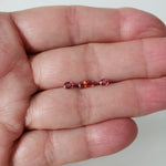  Sunset Sapphire | 4 Piece Lot | Oval Cut | 3.6-4.0x2.8-2.9mm 0.85tcw 6