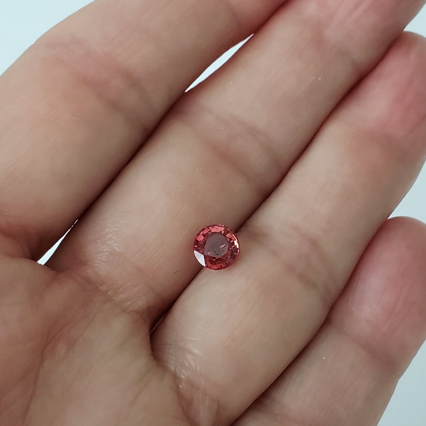  Sunset Sapphire | Round Cut | Red | 6.5mm 1.3ct | SO24 7