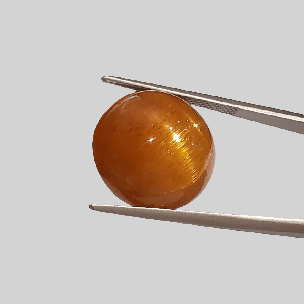  Sunstone | Round Cabochon | Honey Brown | 16.9mm 21.65ct 2