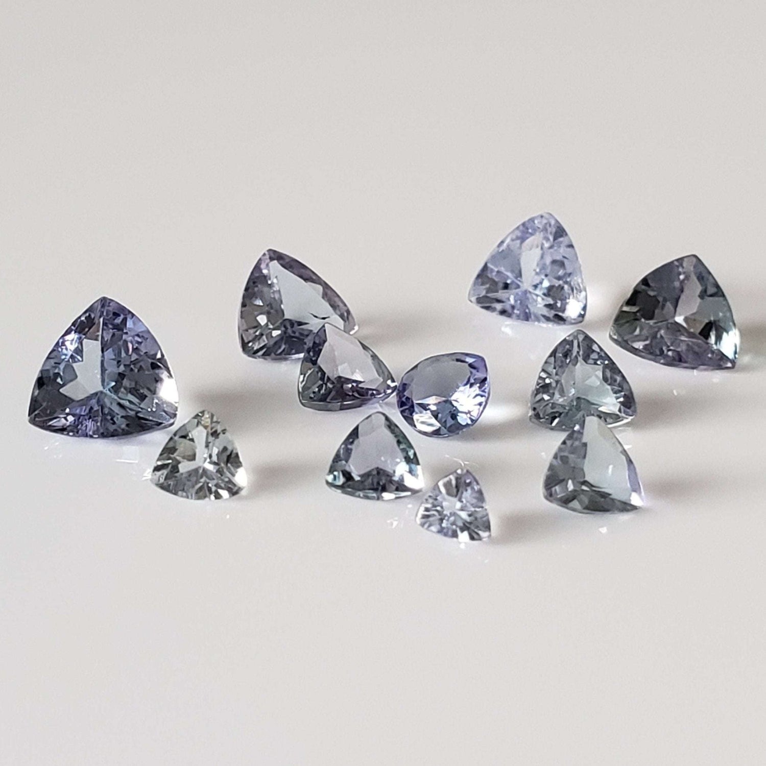  Tanzanite | 11 Piece Gemstone Lot | Trilliant Cut | 3.3tcw 