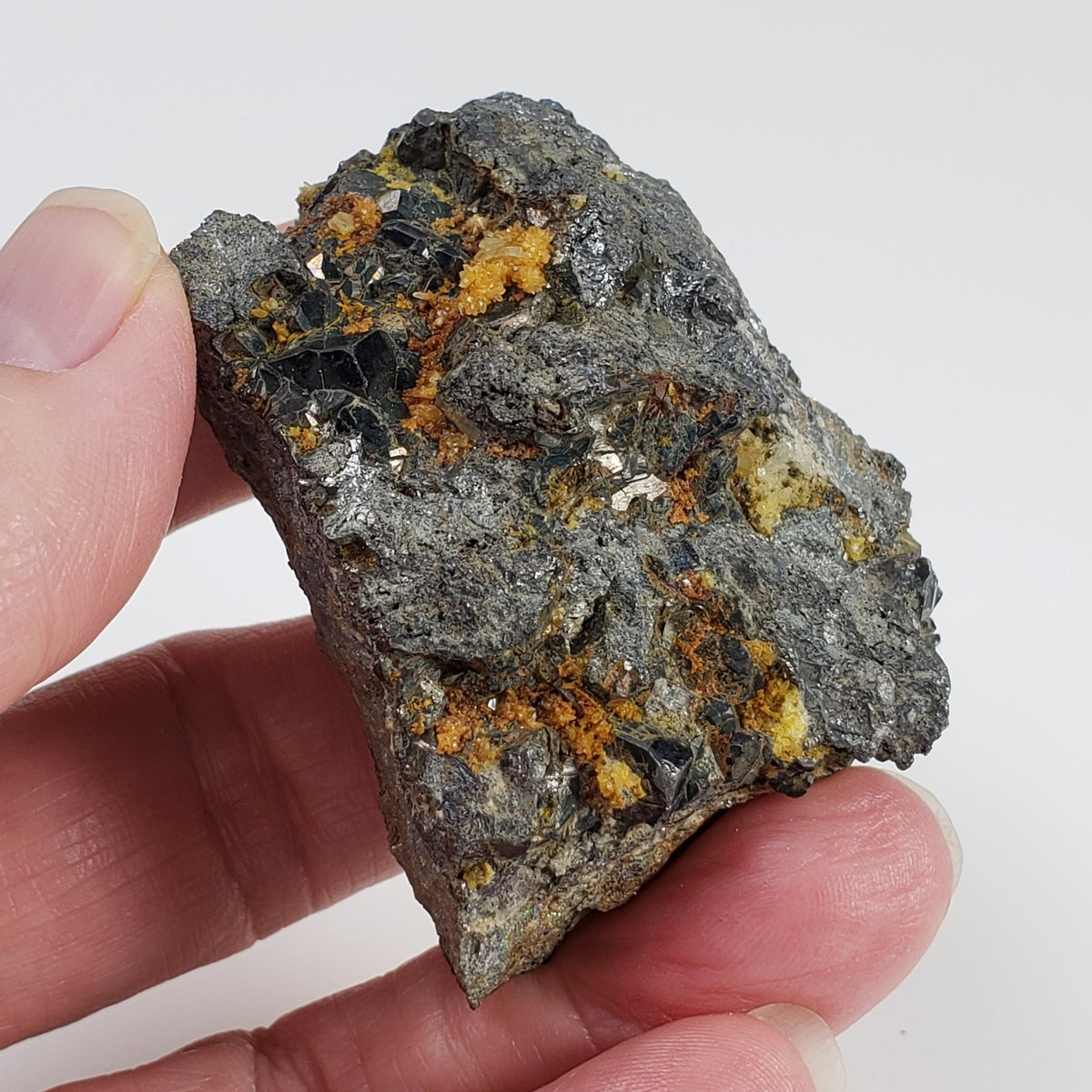  Tetrahedrite, Pyrite, Calcite and Quartz Crystal Cluster | 121.6 Grams | Lima Peru 2