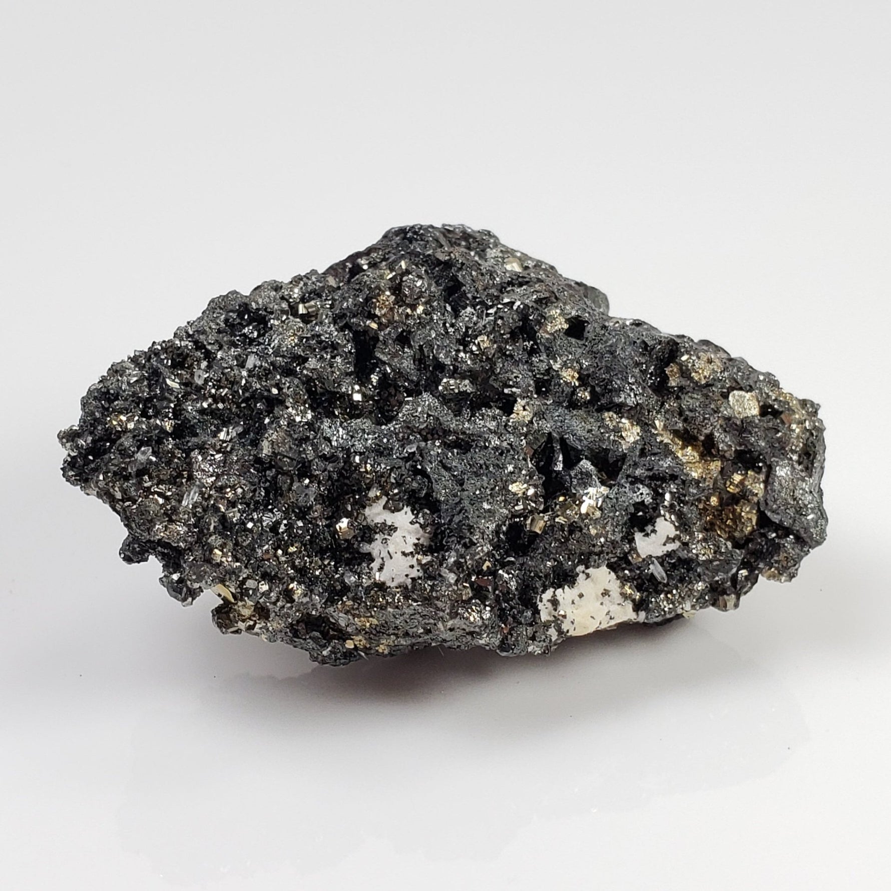  Tetrahedrite, Pyrite, Calcite and Quartz Crystal Cluster | 42.21 Grams | Lima Peru 5