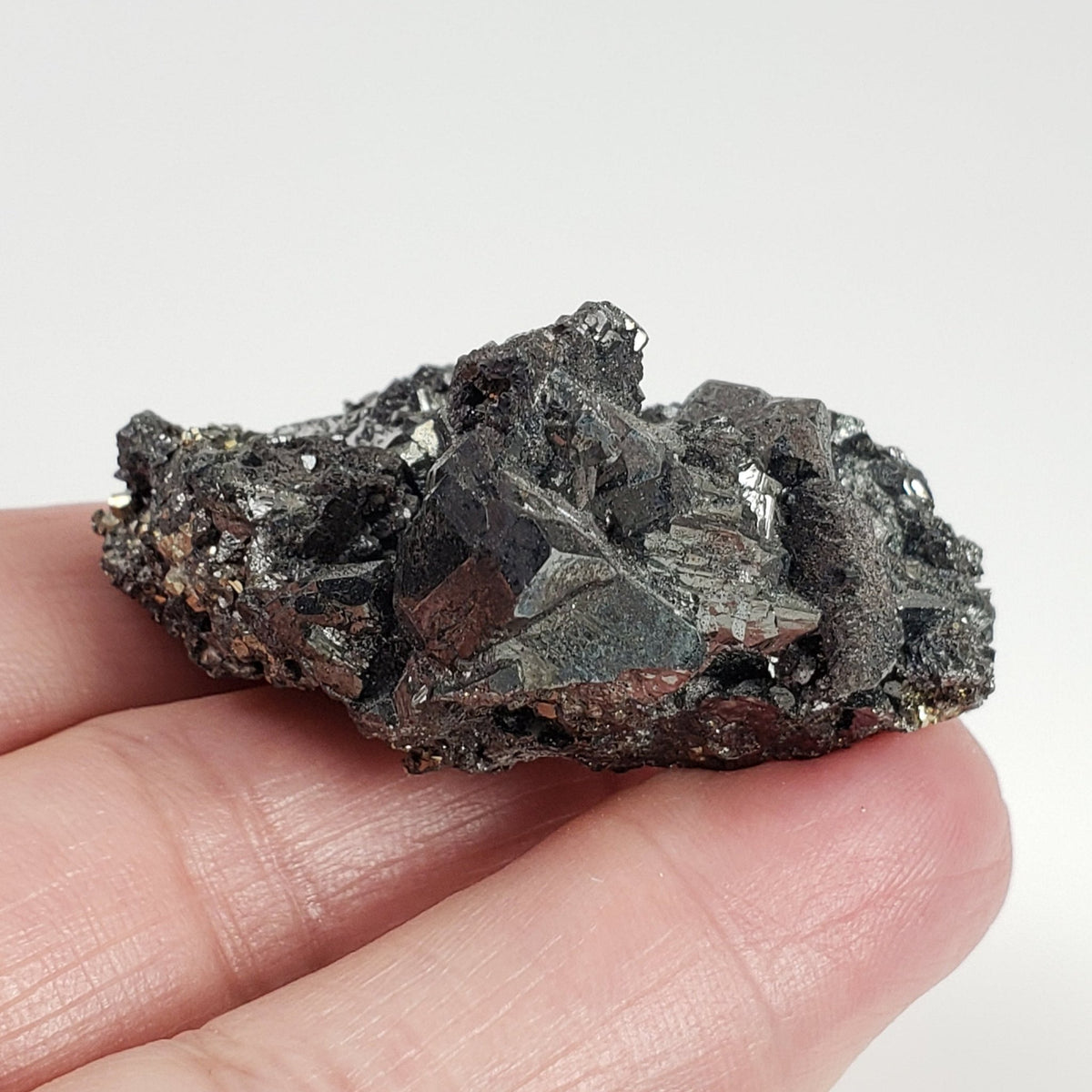  Tetrahedrite, Pyrite, Calcite and Quartz Crystal Cluster | 42.21 Grams | Lima Peru 6