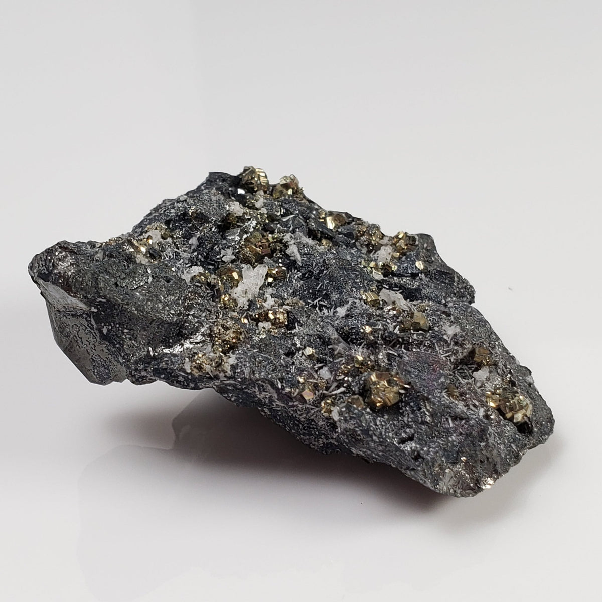  Tetrahedrite, Pyrite, Calcite and Quartz Crystal Cluster | 45 Grams | Lima Peru 4