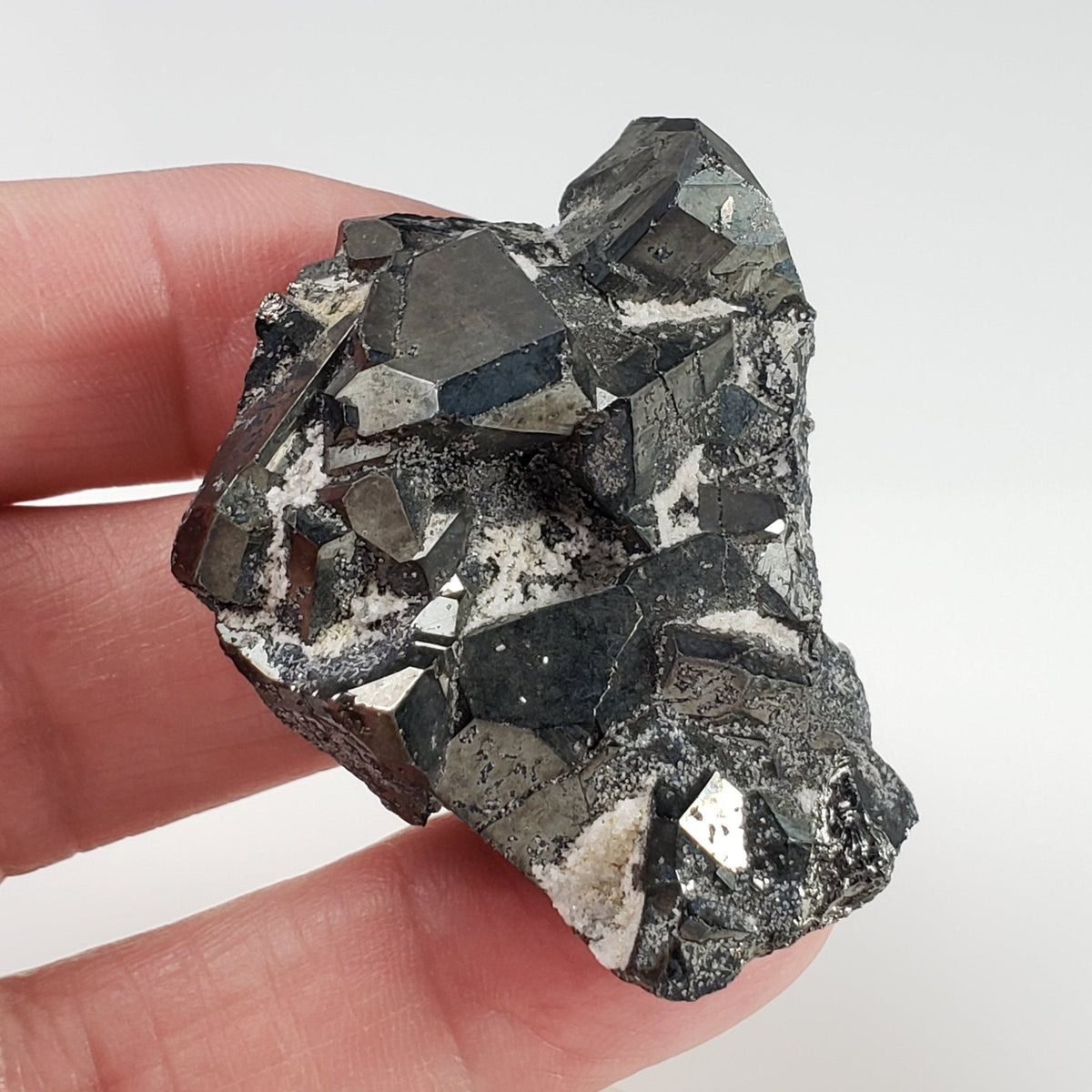  Tetrahedrite, Pyrite, Calcite and Quartz Crystal Cluster | 45 Grams | Lima Peru 5