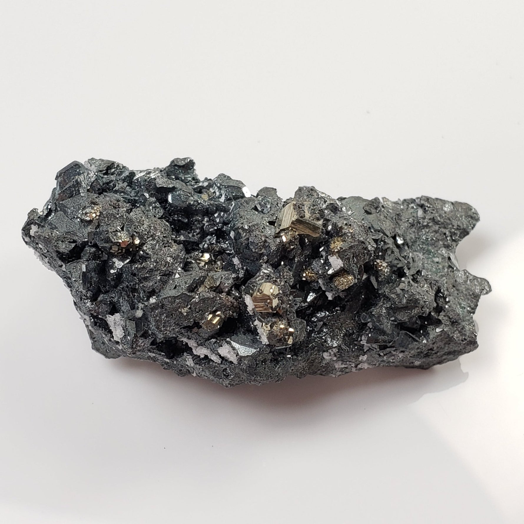  Tetrahedrite, Pyrite and Calcite Crystal Cluster | 43.8 Grams | Lima, Peru 3