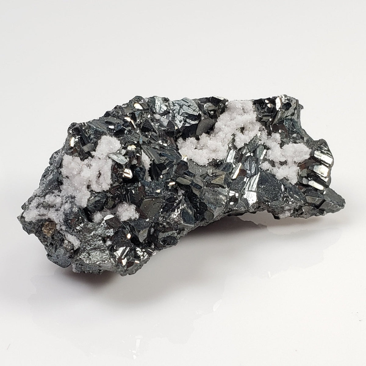  Tetrahedrite, Pyrite and Calcite Crystal Cluster | 43.8 Grams | Lima, Peru 