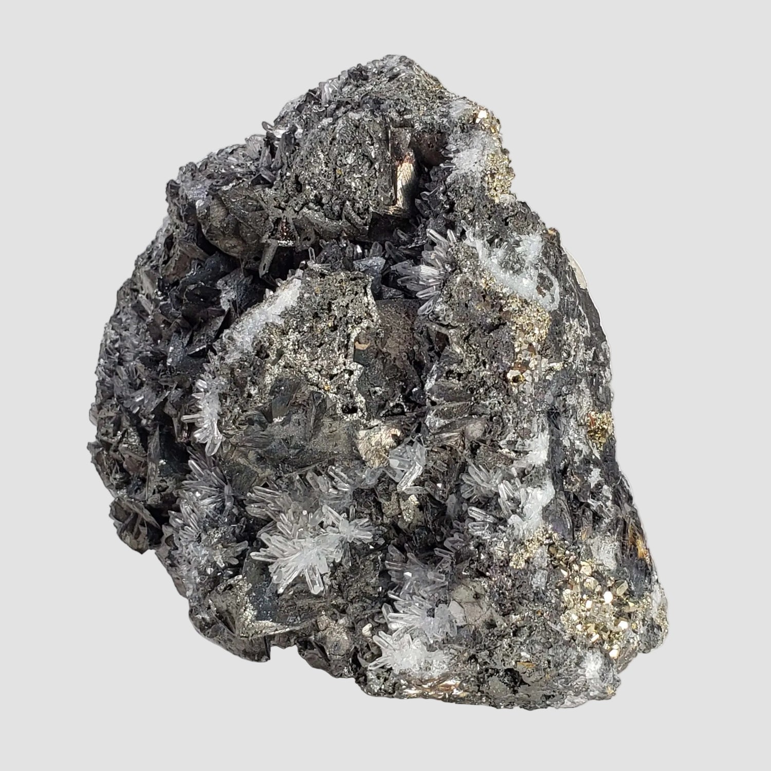  Tetrahedrite, Pyrite and Quartz Crystal Cluster | 904 Grams | Lima Peru 4