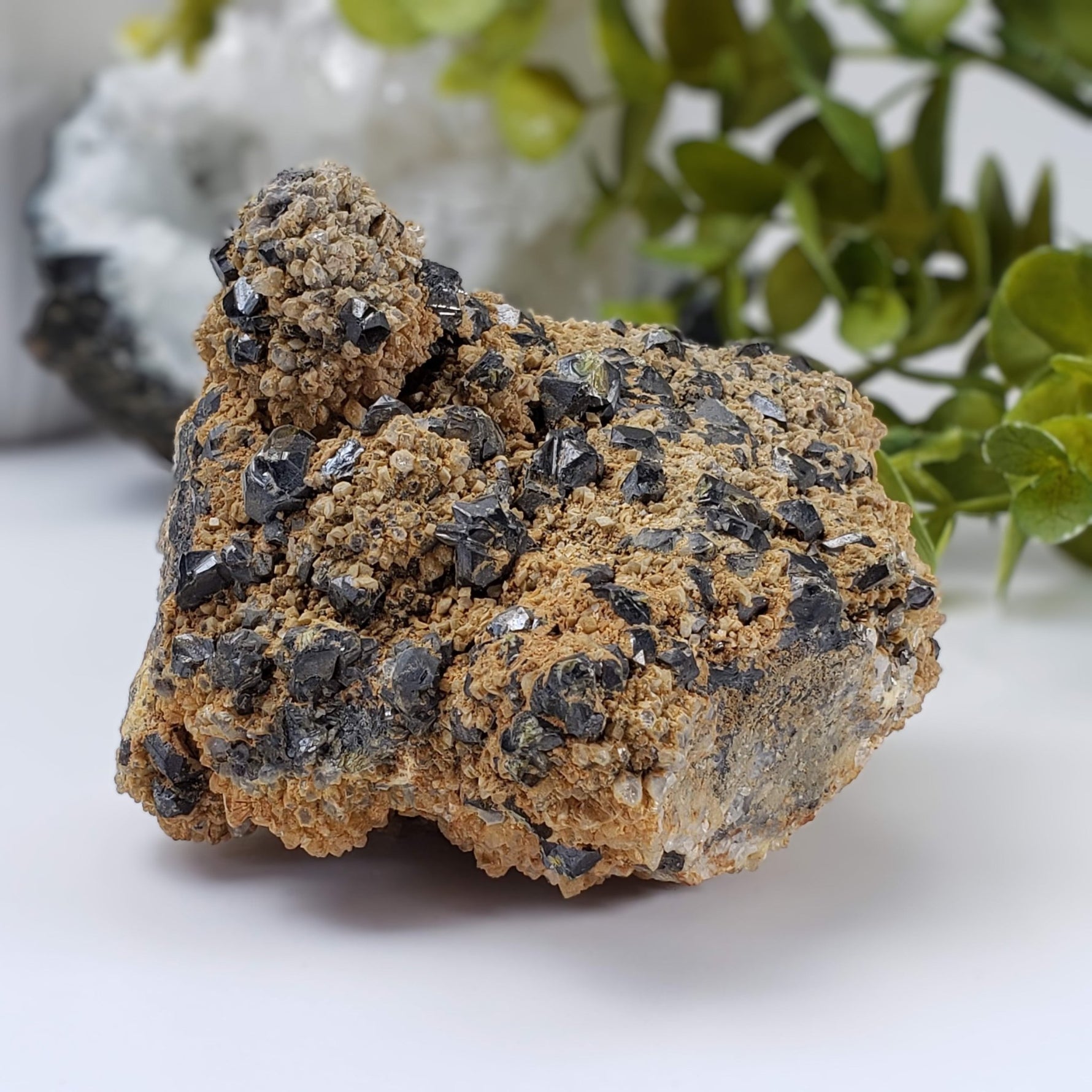  Tetrahedrite, Sphalerite, Calcite and Siderite | Terminated Crystal Cluster | 670 Grams | Huaron Mine, Peru 2