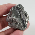  Tetrahedrite and Calcite Crystal Cluster | 63.8 Grams  | Lima, Peru 2