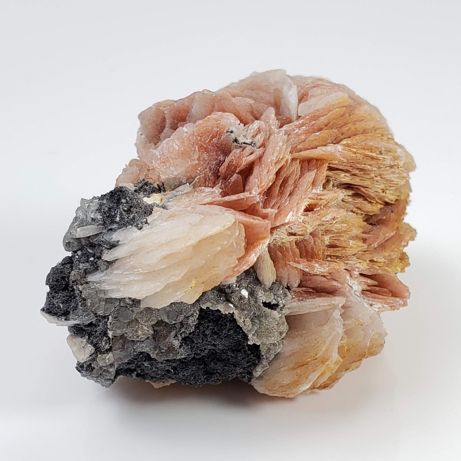  Three Color Barite Blades on Cerussite | 96.8 grams | Morocco 2