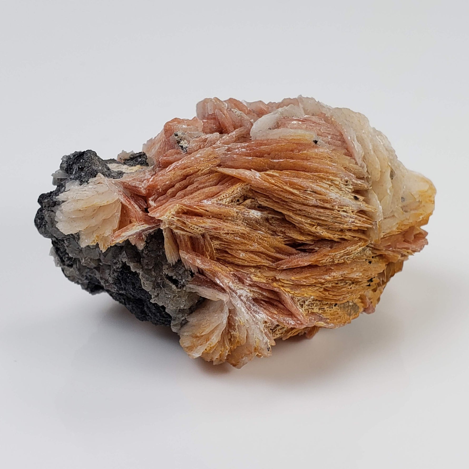  Three Color Barite Blades on Cerussite | 96.8 grams | Morocco 1