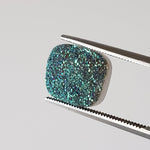  Titanium Druzy | Octagon Tablet | Rainbow Druzy | 12x10mm 3.4ct 4