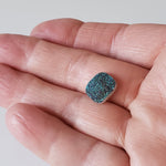  Titanium Druzy | Octagon Tablet | Rainbow Druzy | 12x10mm 3.4ct 7