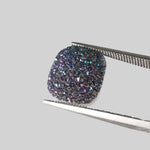  Titanium Druzy | Octagon Tablet | Rainbow Druzy | 12x10mm 3.7ct 2