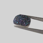  Titanium Druzy | Octagon Tablet | Rainbow Druzy | 12x10mm 3.7ct 3