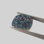  Titanium Druzy | Octagon Tablet | Rainbow Druzy | 12x10mm 1