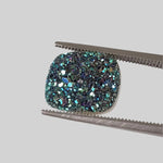  Titanium Druzy | Octagon Tablet | Rainbow Druzy | 12x10mm 