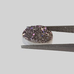  Titanium Druzy | Oval Tablet | Gray Rainbow Druzy | 11x8.7mm 2.92ct 3