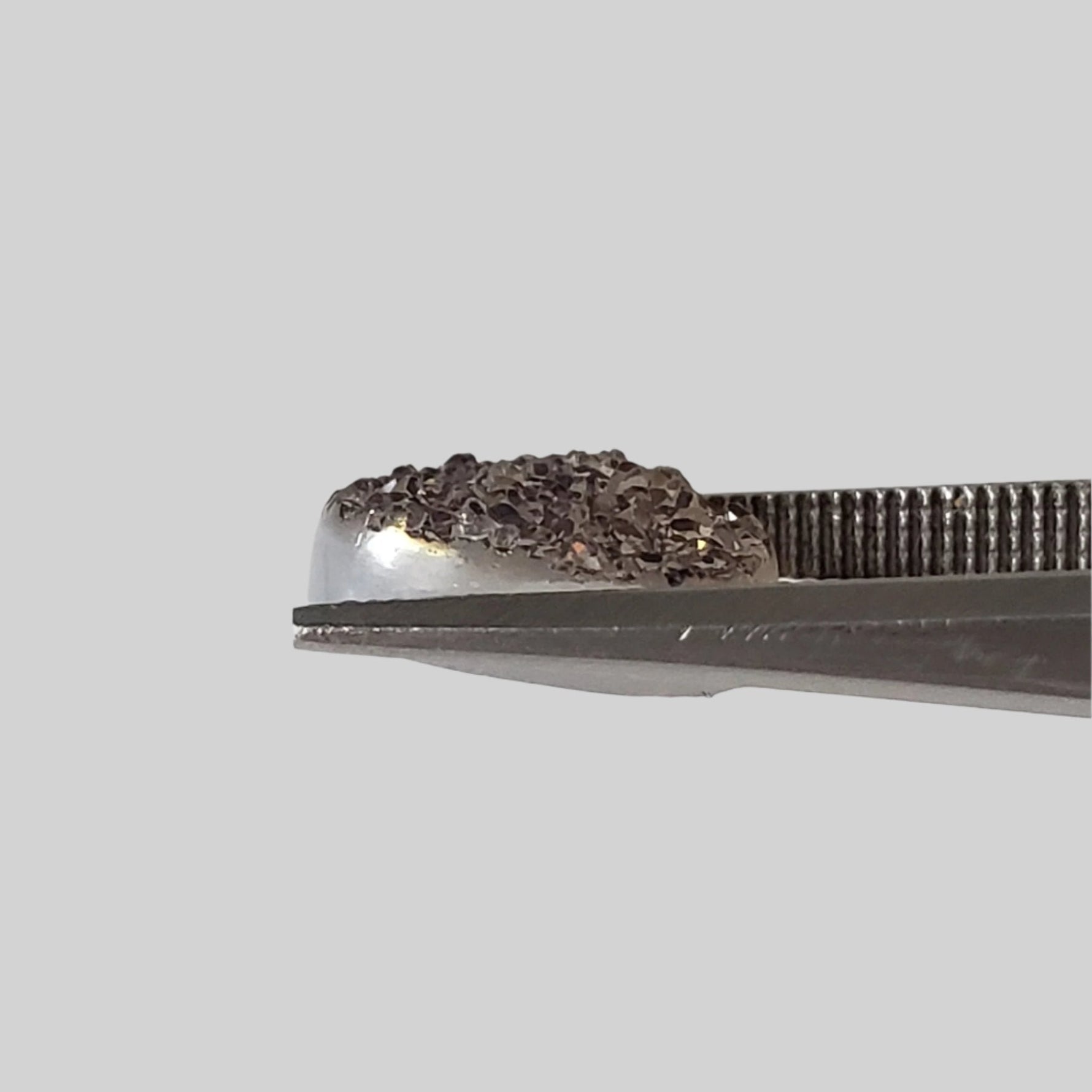  Titanium Druzy | Oval Tablet | Gray Rainbow Druzy | 11x8.7mm 2.92ct 4