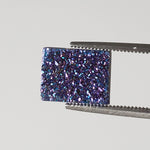  Titanium Druzy | Rectangular Tablet | Mystic Rainbow Druzy | 10.1x8mm 