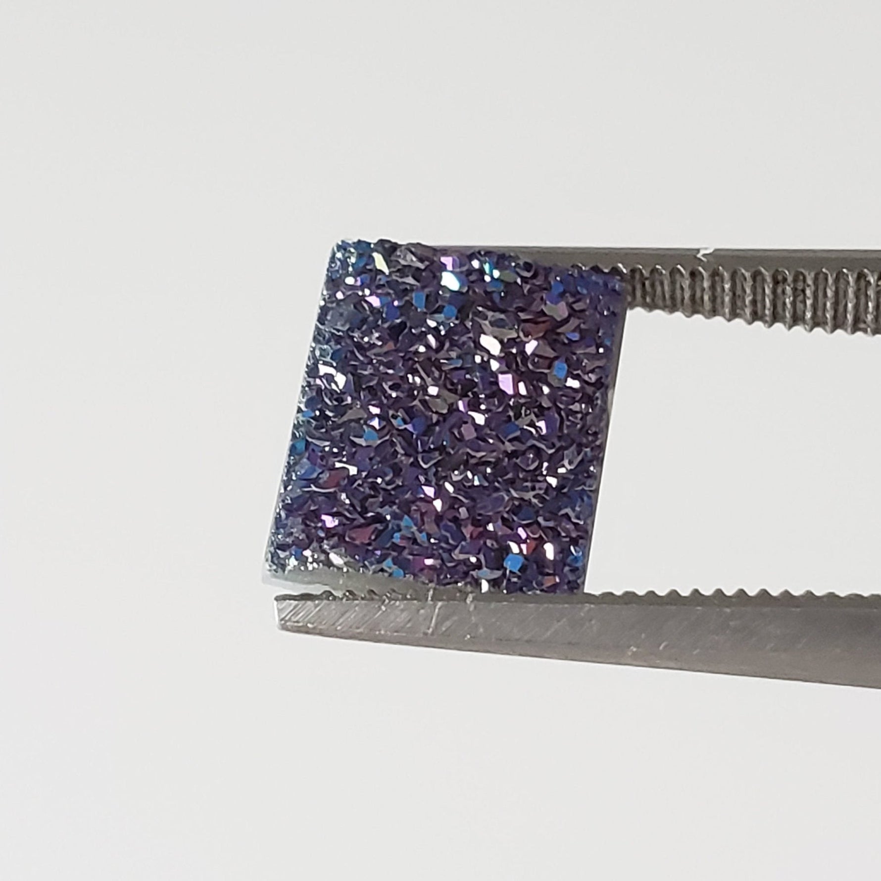  Titanium Druzy | Rectangular Tablet | Mystic Rainbow Druzy | 10.1x8mm 2