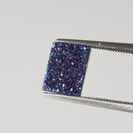  Titanium Druzy | Rectangular Tablet | Mystic Rainbow Druzy | 10.1x8mm 5