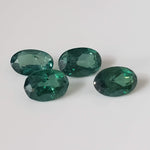  Topaz | 12 Piece Lot | Oval Cut | Emerald Green | 5.8-6.0x3.8-4.0mm 3