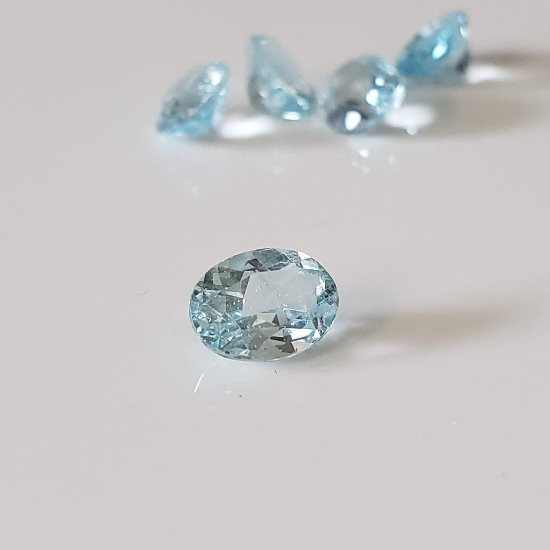 Topaz | 5 Piece Gemstone Lot | Oval Cut | Sky Blue | 8x6mm, 7.3 tcw 3