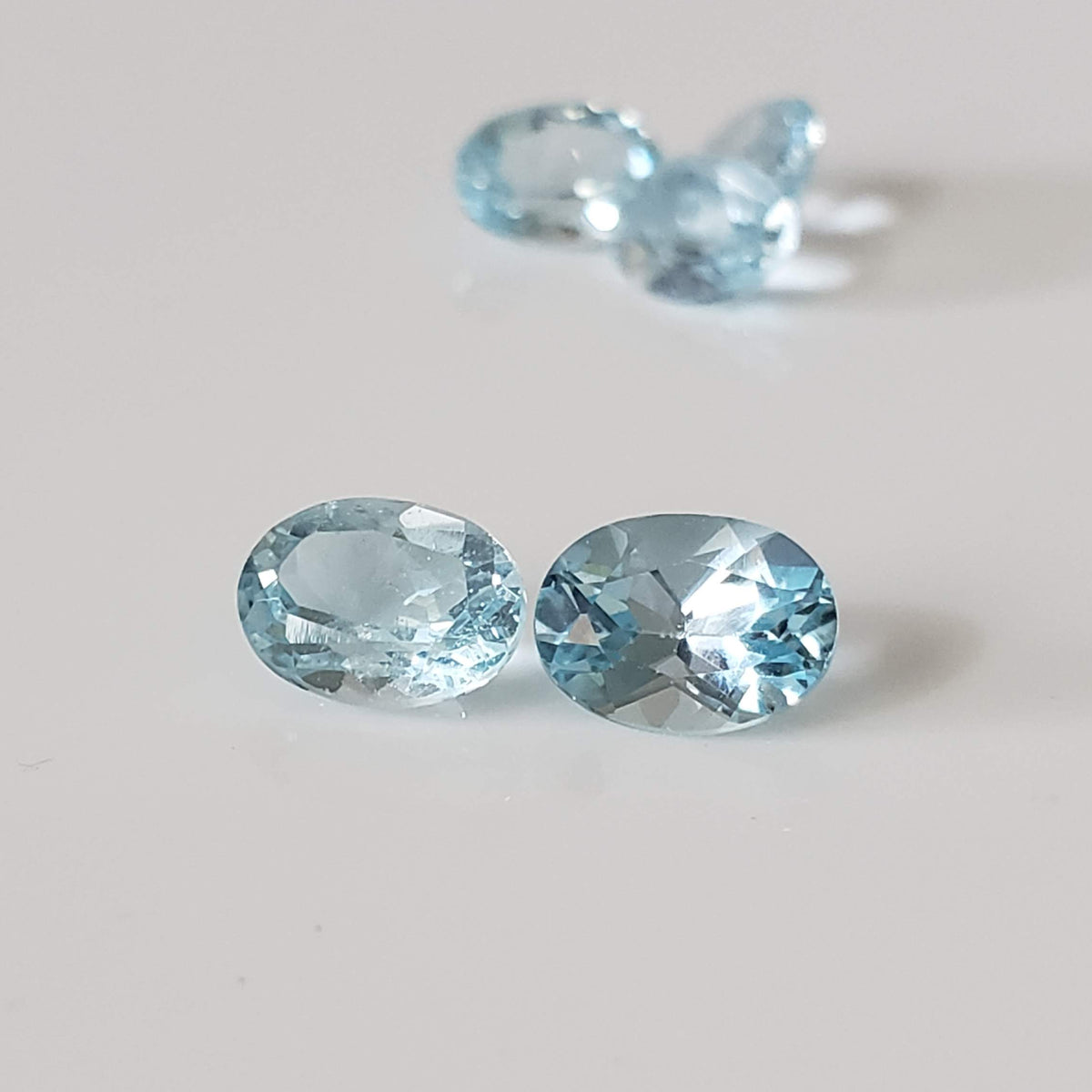 Topaz | 5 Piece Gemstone Lot | Oval Cut | Sky Blue | 8x6mm, 7.3 tcw 6
