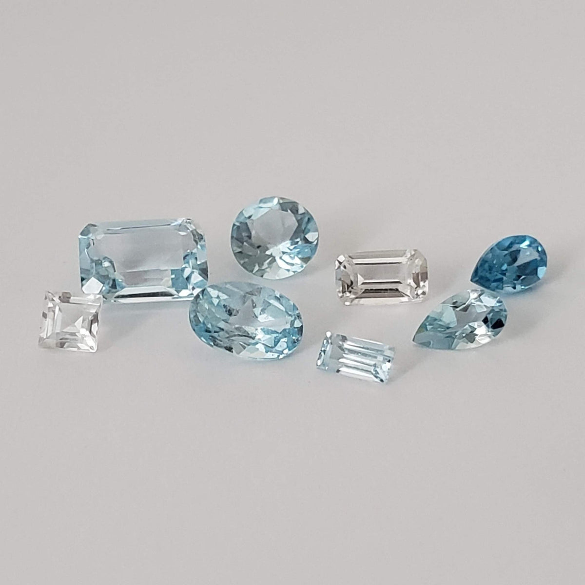  Topaz | 8 Piece Topaz Lot | Mixed Shape and Size | 3.6tcw 