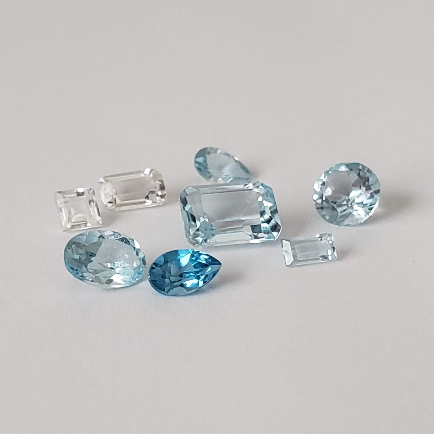  Topaz | 8 Piece Topaz Lot | Mixed Shape and Size | 3.6tcw 1