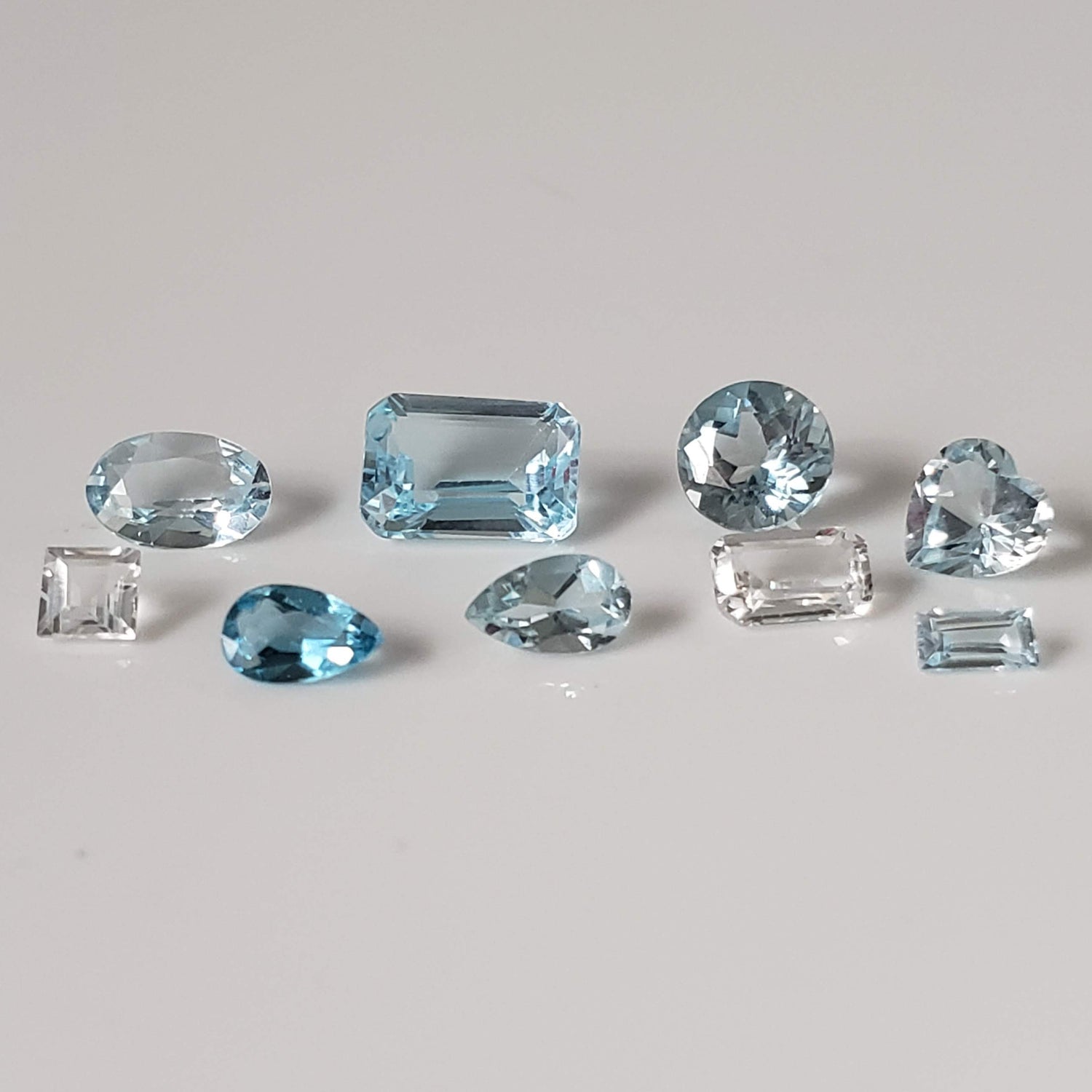  Topaz | 9 Piece Topaz Lot | Mixed Shape and Size | 3.5tcw 