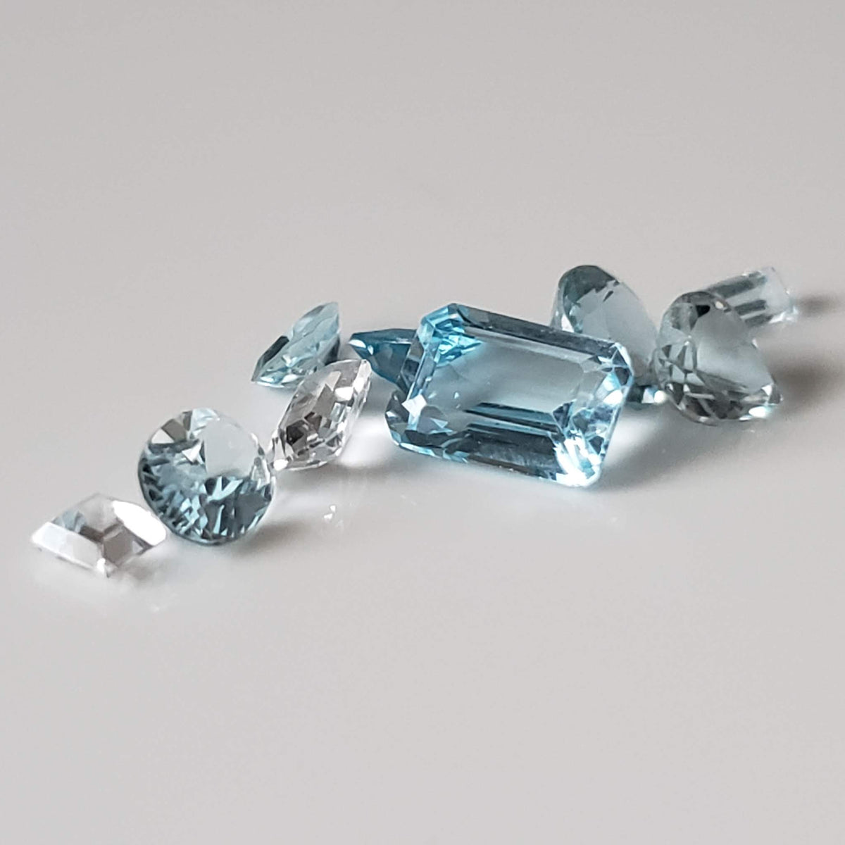  Topaz | 9 Piece Topaz Lot | Mixed Shape and Size | 3.5tcw 2