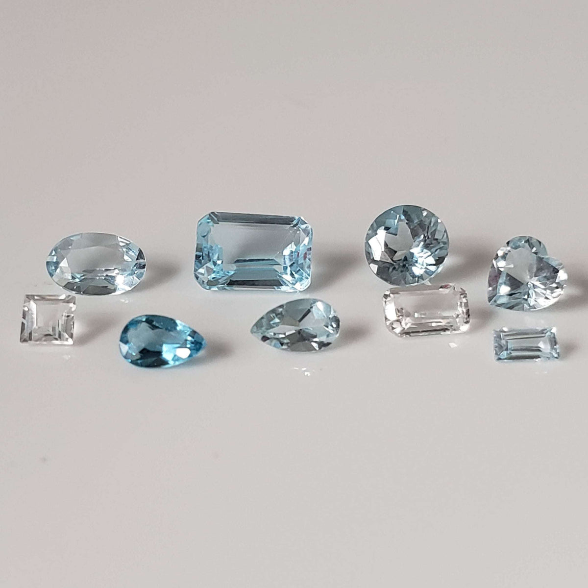  Topaz | 9 Piece Topaz Lot | Mixed Shape and Size | 3.5tcw 