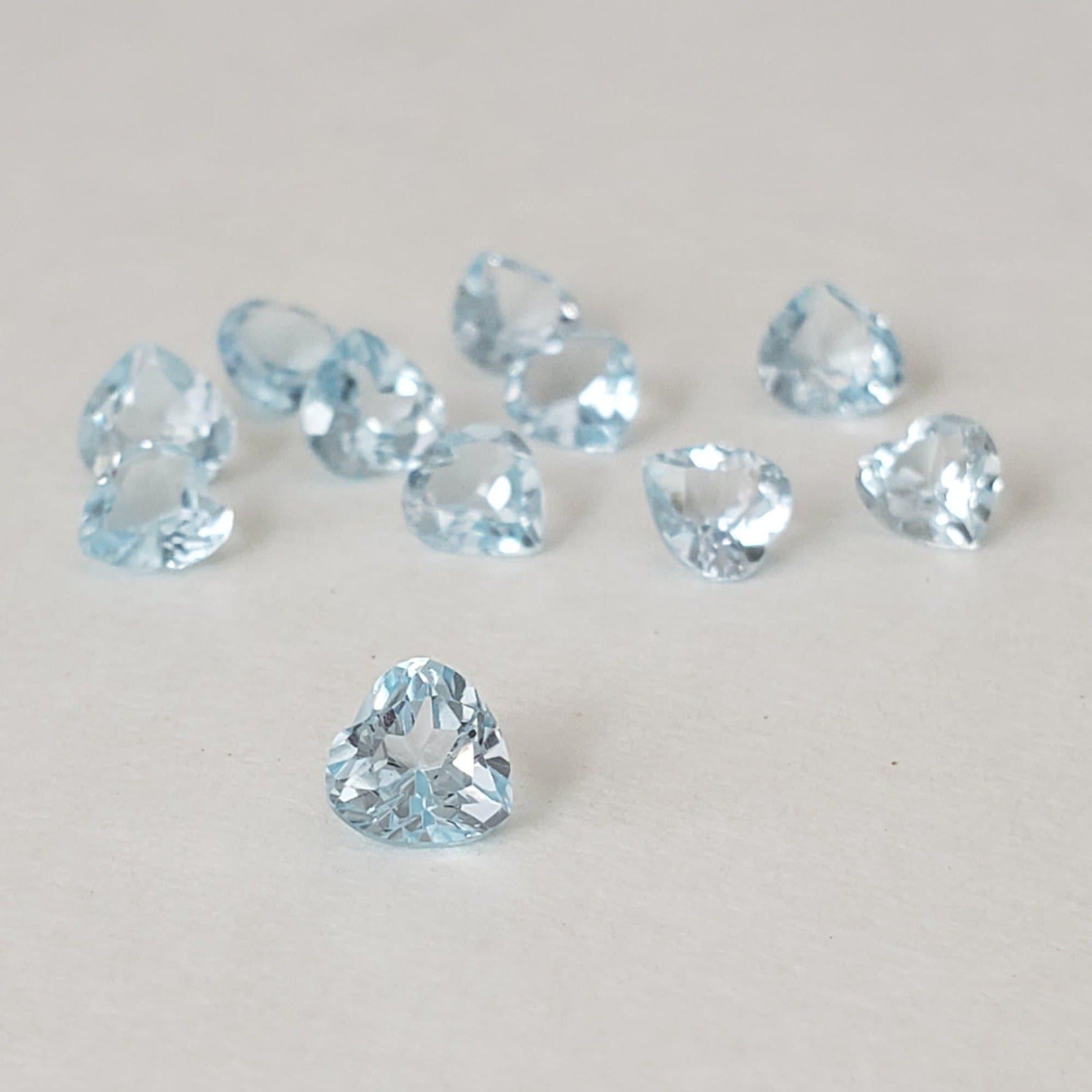  Topaz | Heart Shape Cut | Light Sky Blue | 4.7mm 