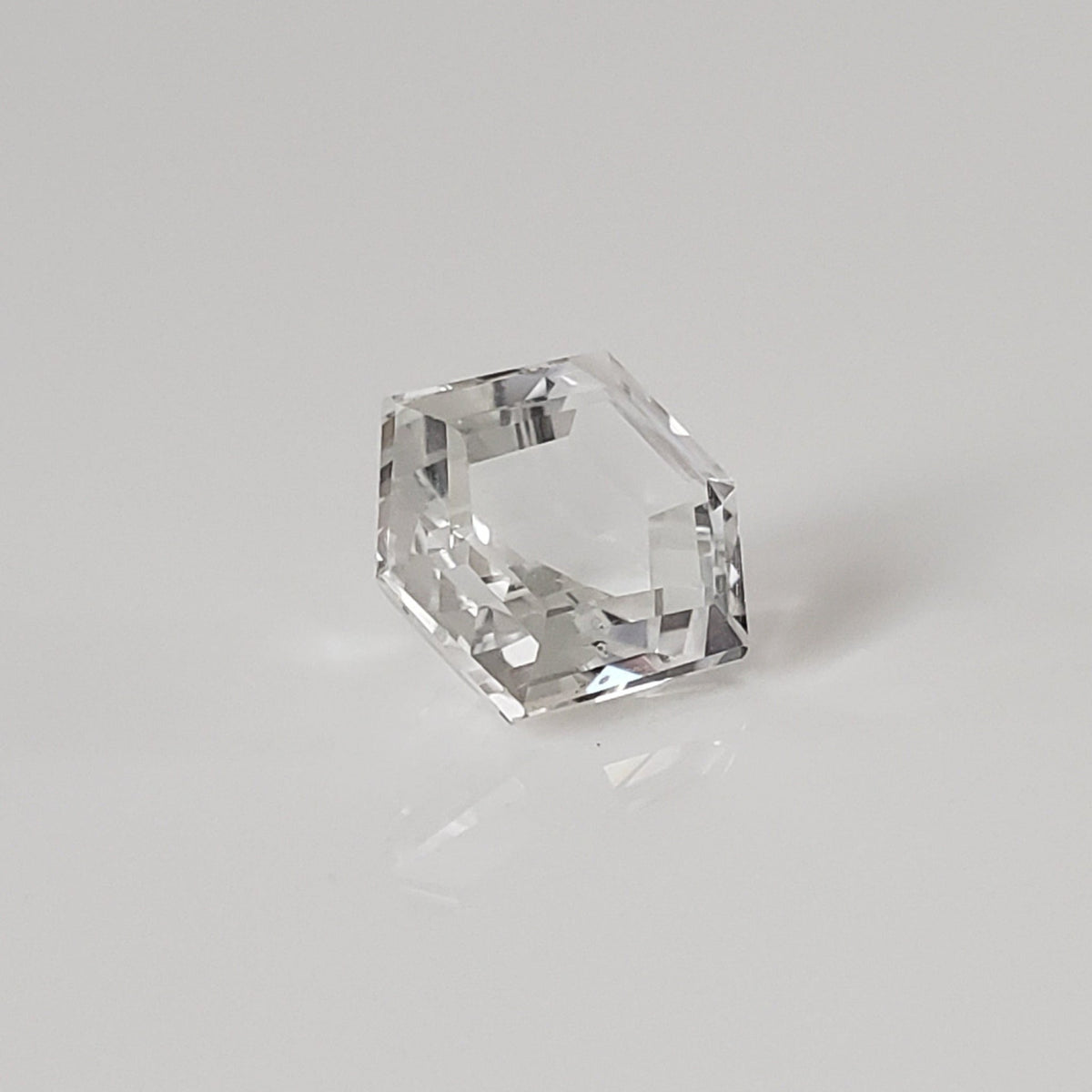  Topaz | Modified Hexagon Cut | White | 13x11mm 1