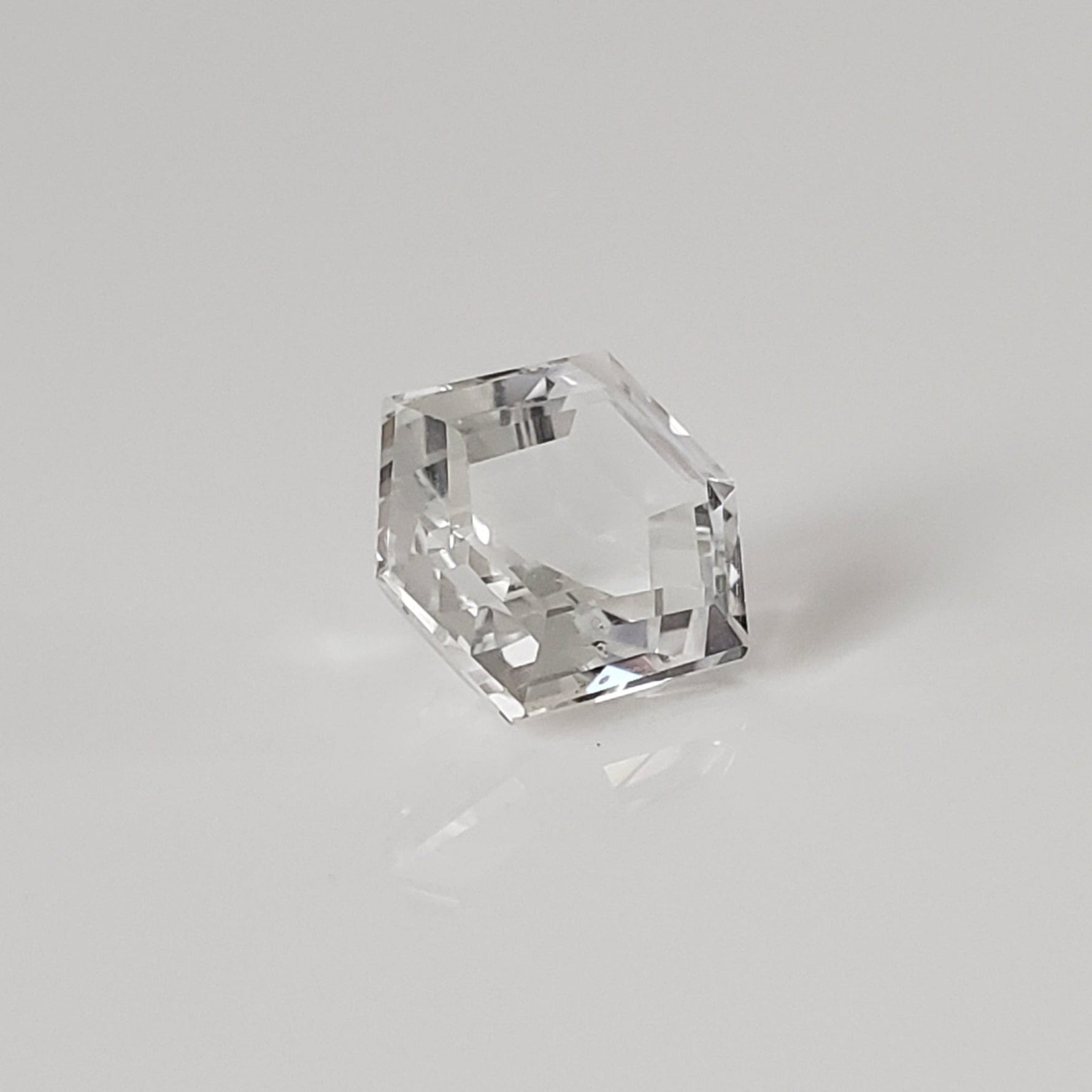  Topaz | Modified Hexagon Cut | White | 13x11mm 1