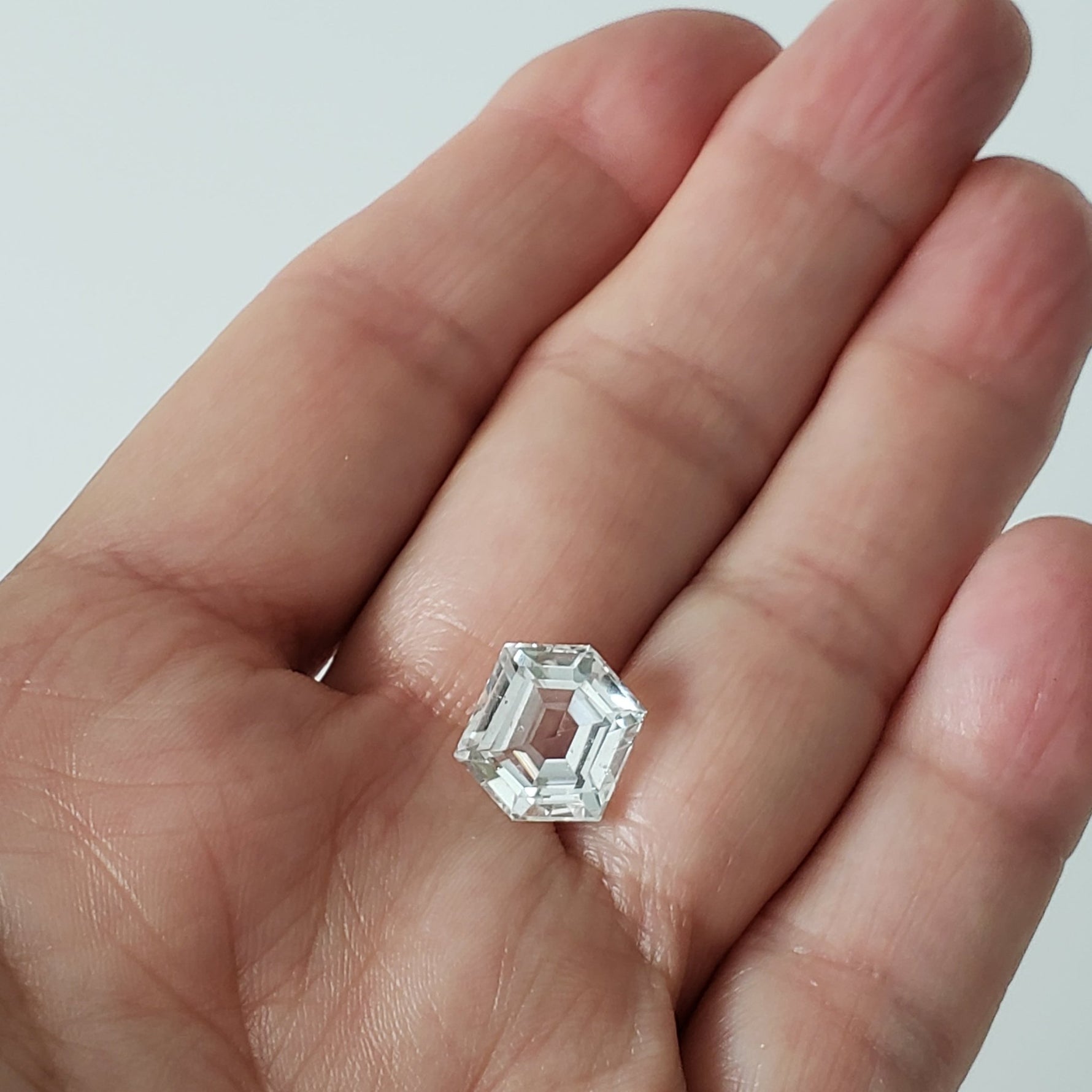  Topaz | Modified Hexagon Cut | White | 13x11mm 6