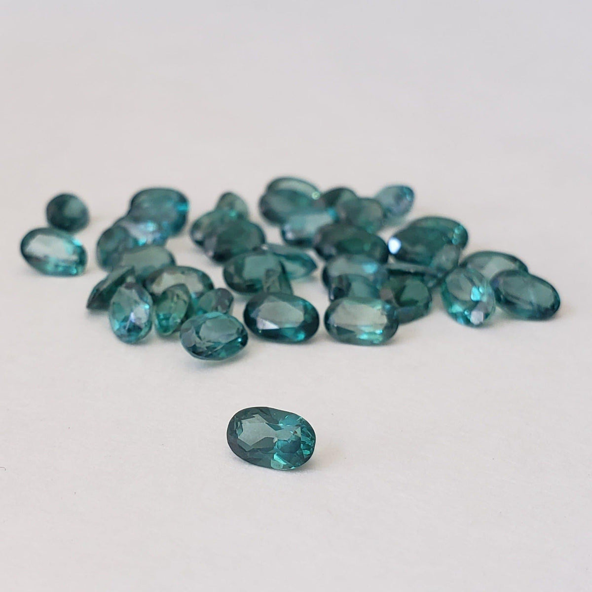  Topaz | Oval Cut | Teal Green | 6x4mm 