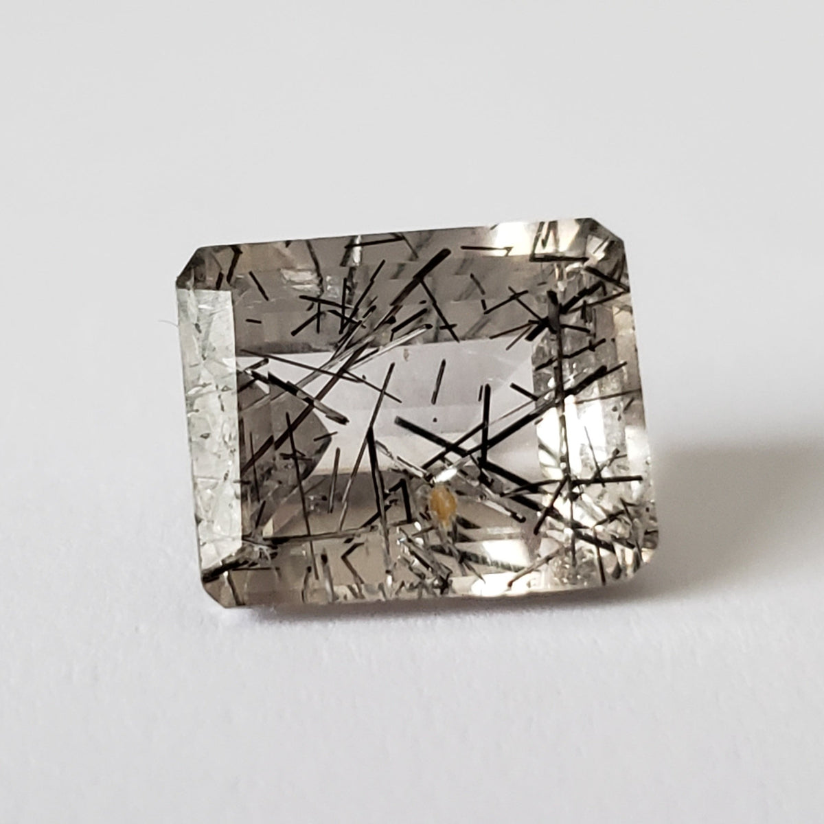  Tourmalinated Quartz | Octagon Cut | 11.7x9.4mm 5.8ct | Brazil | SO24 