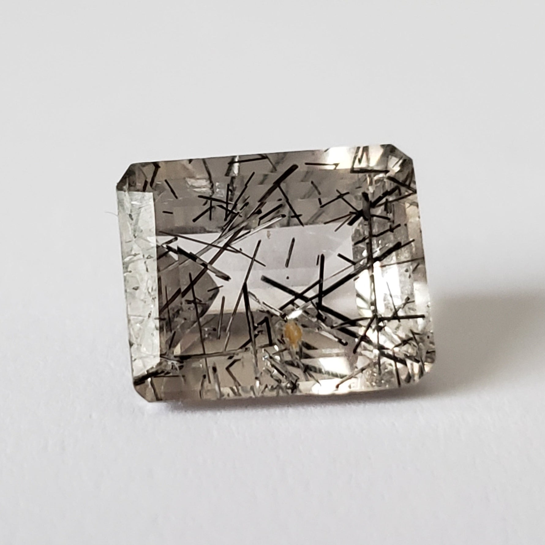  Tourmalinated Quartz | Octagon Cut | 11.7x9.4mm 5.8ct | Brazil | SO24 
